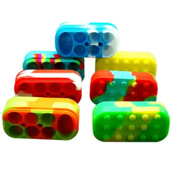 

Silicone Wax Container Oil Box Makeup Case Cosmetic Jar Big Capacity Dab Food Grade Nonstick Smoking Accessories Dabber Vaper