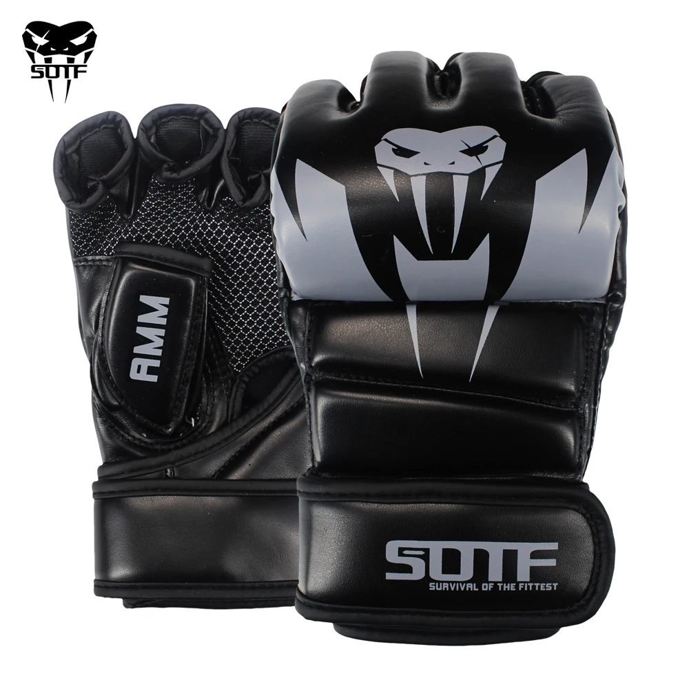 

SOTF Adults MMA Venomous snake Multicolor Boxing gloves MMA Tiger Muay Thai gloves muay thai boxing fight glove Sanda pads box