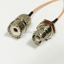 UHF Женский Джек SO239 переключатель RP-TNC Женский Джек конвертер RG316 кабель быстрая 15 см " адаптер