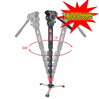 

New PROGO JIEYANG JY0506B Professional aluminum Monopod For Video & Camera Tripod Head Carry Bag JY0506 Upgraded height 1880mm