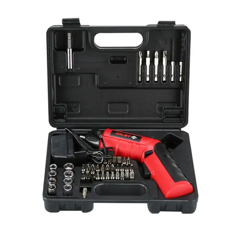 

High quality 4.8V Multi-function Cordless LED Light Rechargeable Electric Screwdriver Set Household Drill Power Tools EU Plug