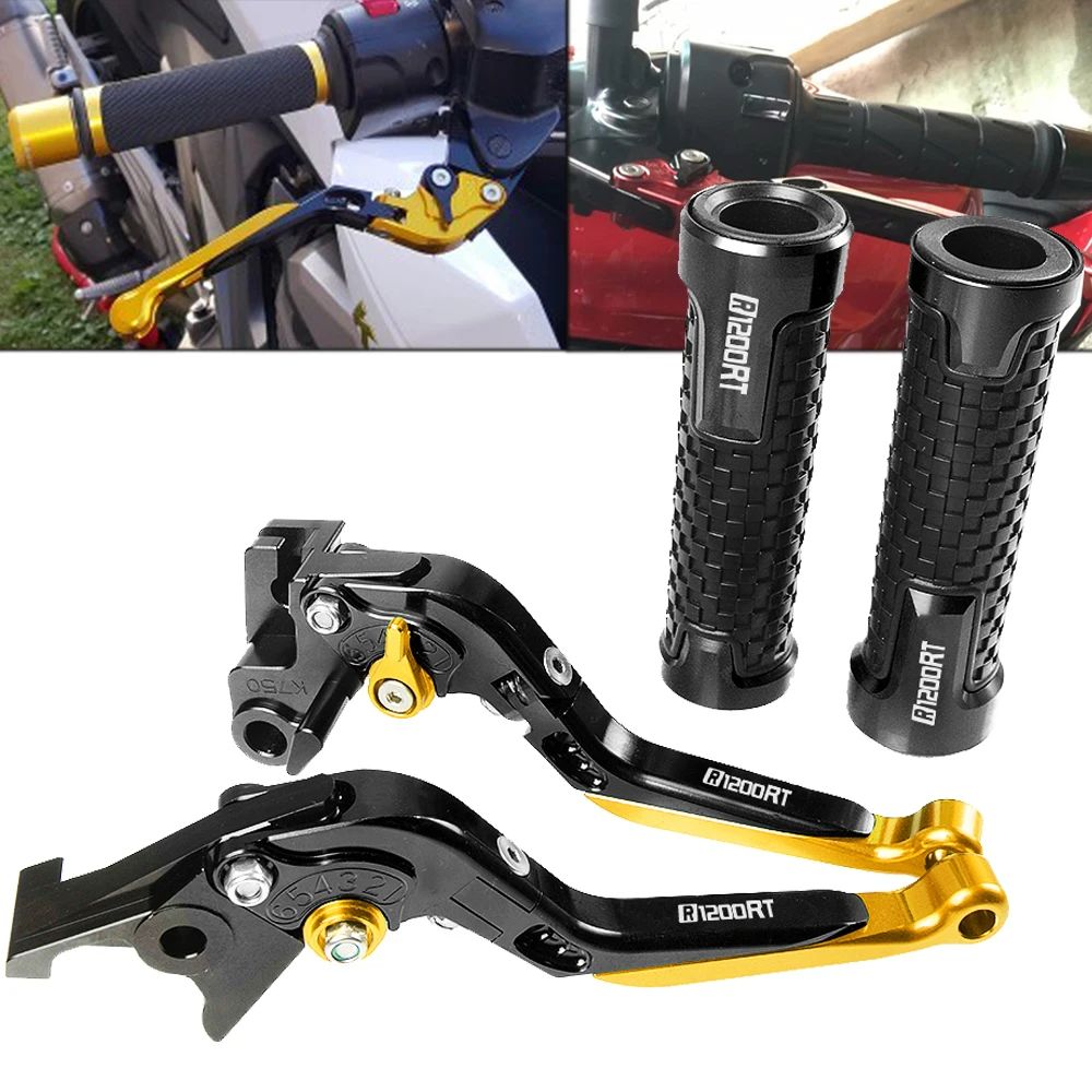 

For BMW R1200RT R 1200RT R1200 RT 2010-2013 2011 2012 Motorcycle CNC Adjustable Brake Clutch Levers handle grips set Accessories