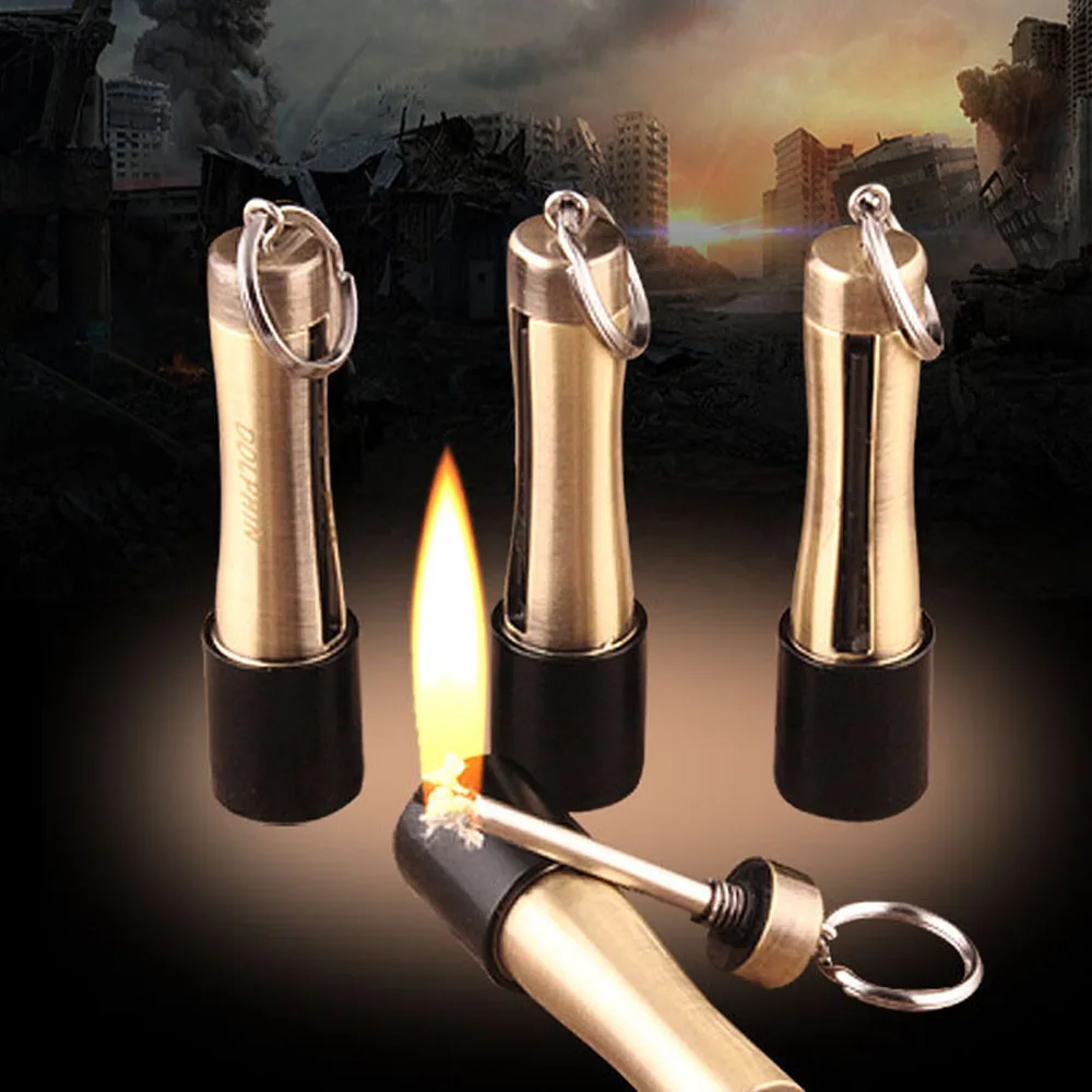10~100x Emergency Survival Camping Hiking Fire Starter Flint