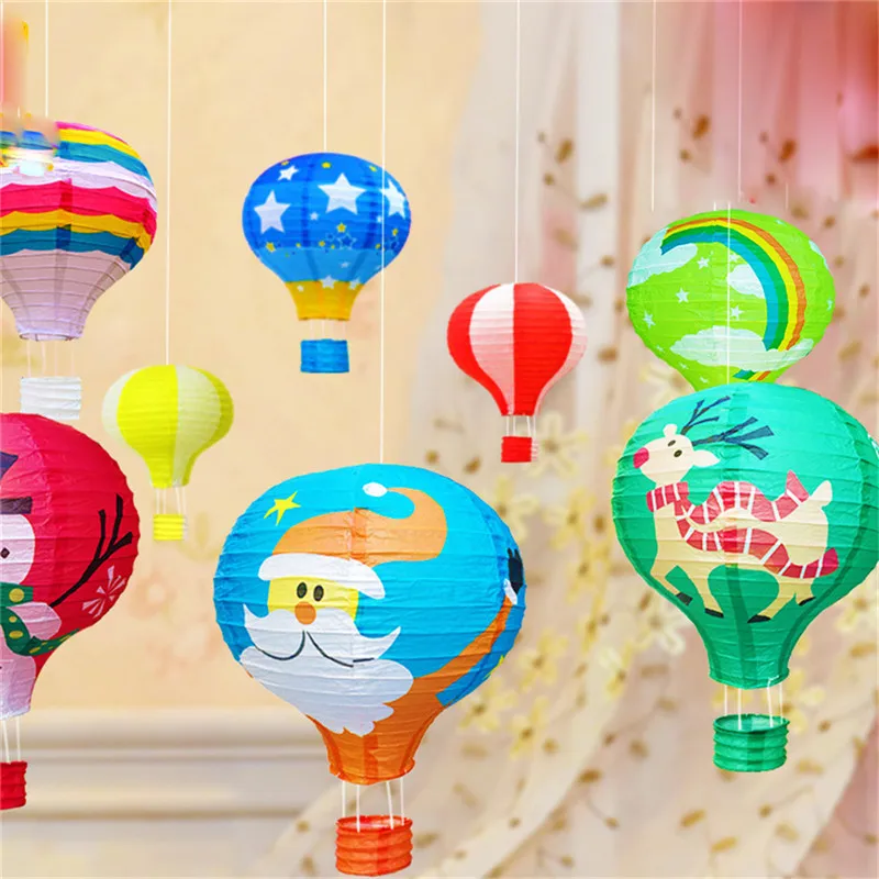 Zilue 5 шт./лот 30 см рождественские украшения бумажные фонарики воздушный шар детский подарок шар День Рождения Декор Аксессуары