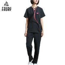 Униформа доктора Медсестры скраб наборы медицинская хирургическая одежда больница стоматологическая клиника салон красоты Рабочая одежда высокого качества