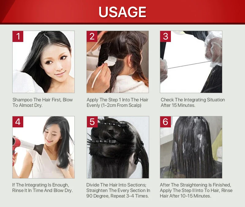 2017 New Products Purc Hair Straightening Cream Set Straightening