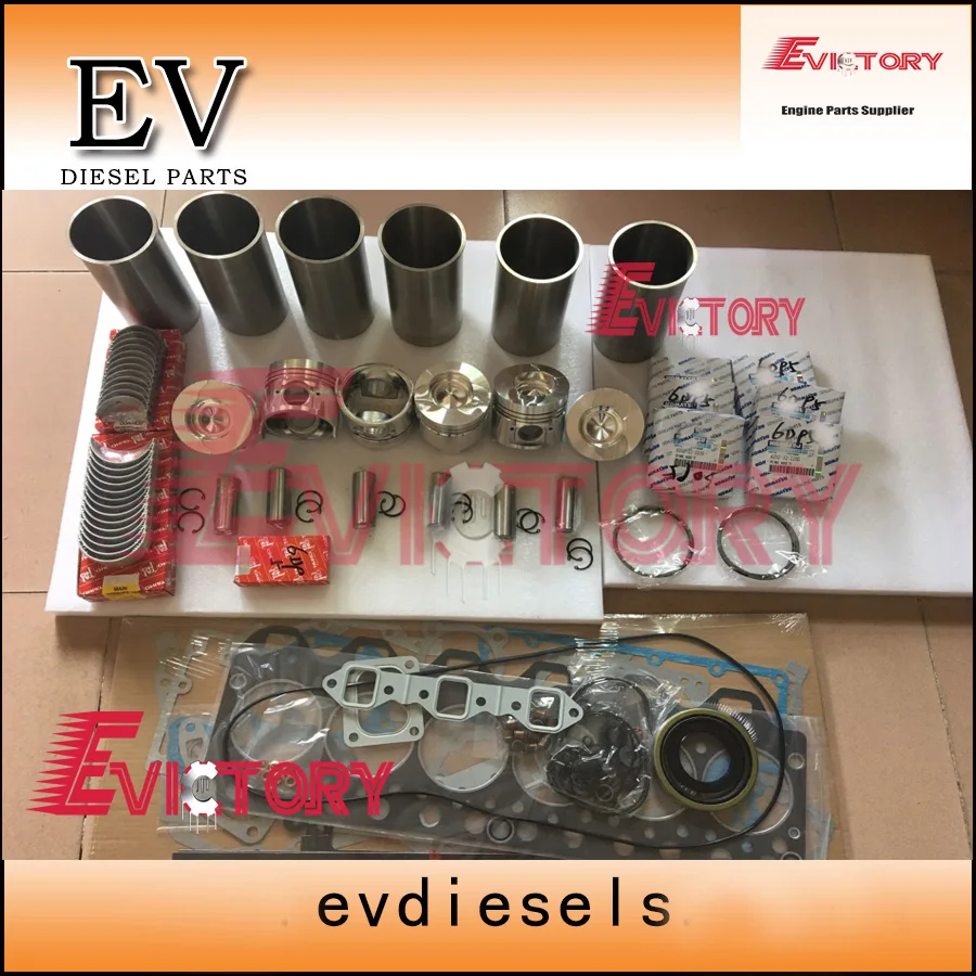 

6D95 S6D95L SA6D95L-1 engine overhaul rebuild repair kit for Komatsu PC200-5-6