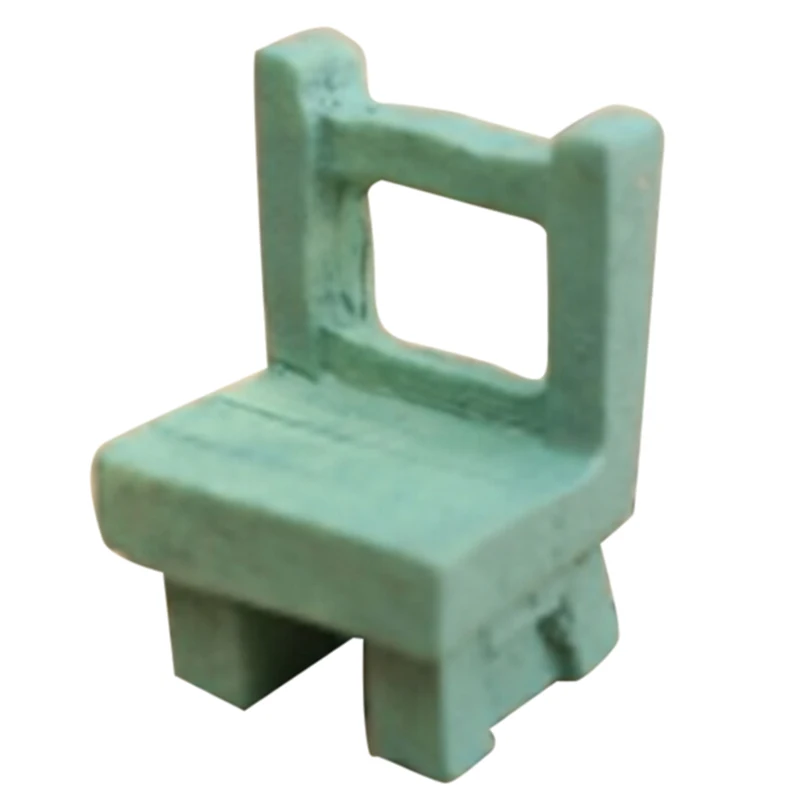 

Miniature Dollhouse FAIRY GARDEN Furniture Chairs, Green