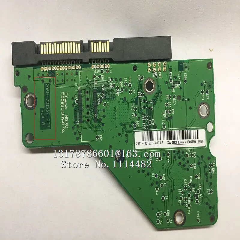 

2060-701537-004 HDD PCB logic board 2060-701537-003/004 REV A for WD 3.5 SATA hard drive repair data recovery 2060-701537-003