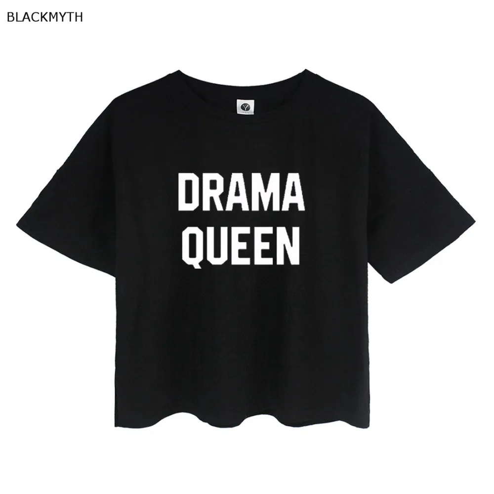 Футболка blackmyth Harajuku футболки с принтом летний укороченный топ драма королева