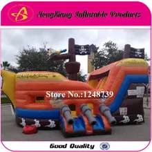 Хорошее качество Хорошая цена пиратский корабль надувной дом, надувной замок горка с воздуходувкой, надувные игрушки. Батут кровать трамплине