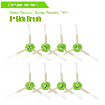 

8-pack replacement parts for iRobot Roomba accessories side brush for iRobot Roomba e5 e6 i7 i7+ vacuum cleaner spare parts
