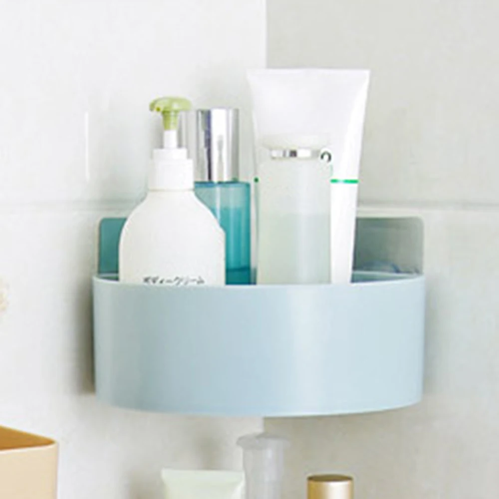 

Triangular Shower Caddy Shelf Bathroom Wall Corner Rack Storage Organizer Holder