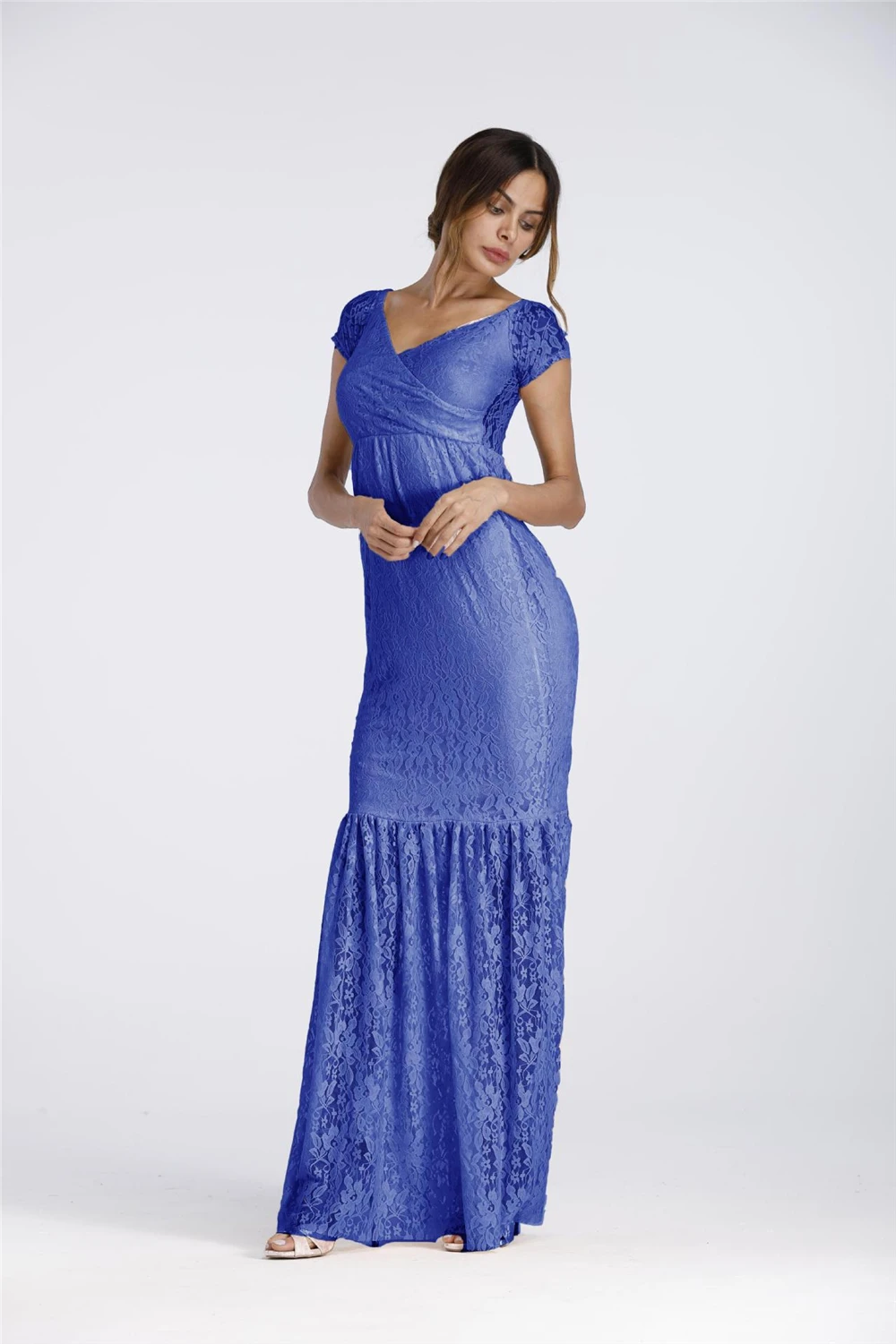 2018 Mermaid Maternity Dresses Photography Props Sexy Lace Maxi Maternity Gown For Photo Shoots Women Pregnancy Dress Clothes (18)