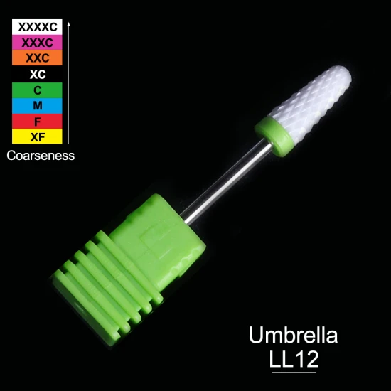 28 типов керамических сверл для ногтей электрические фрезерные кусачки для кутикулы Маникюр Педикюр Электрический станок аксессуары инструменты TRLL01-28 - Цвет: LL12