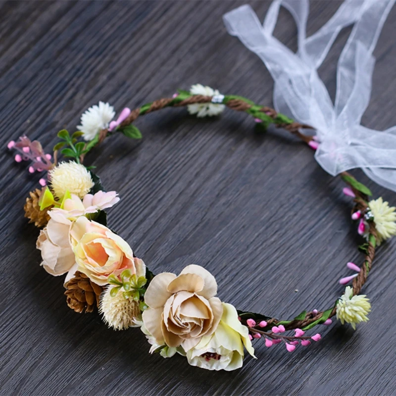 Buy New Fashion Women Wedding Flower Hair Garland