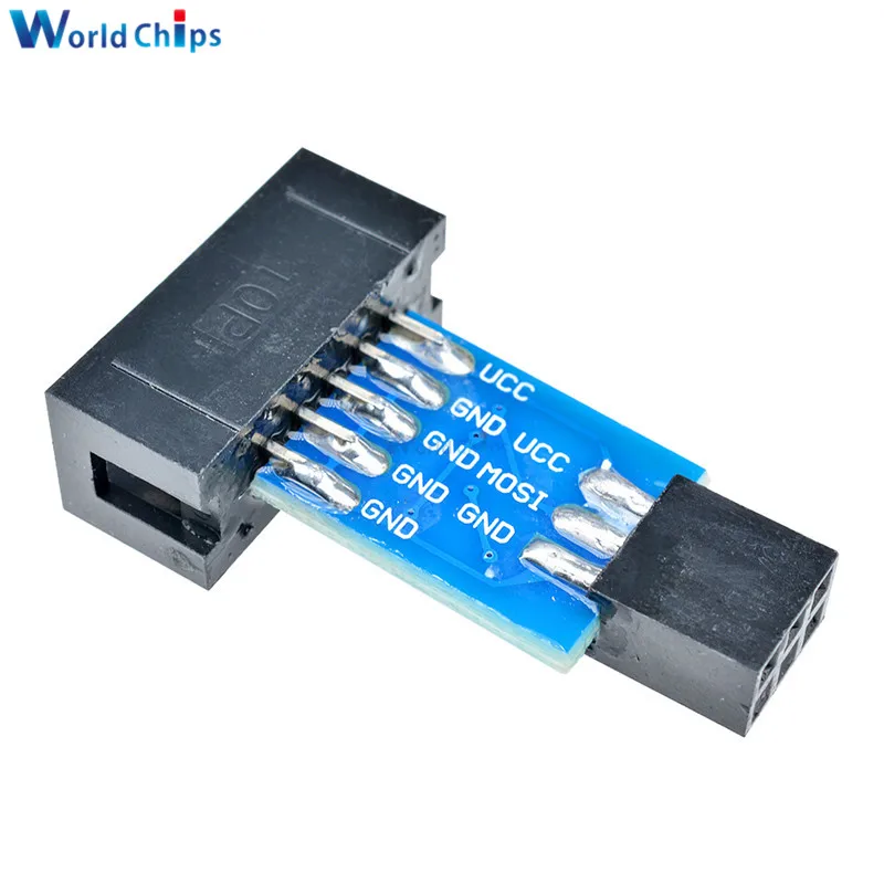 

10Pin to 6Pin Adapter Board for AVRISP MKII USBASP STK500 35mmx20mm Excellent Quality