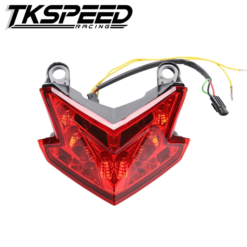 FREE SHIPPING TKSPEED Smoke Red White Integrated LED Tail Light Signal FOR Kawasaki Ninja ZX6R 636 Z800|signal led|signal lightsignal led light |