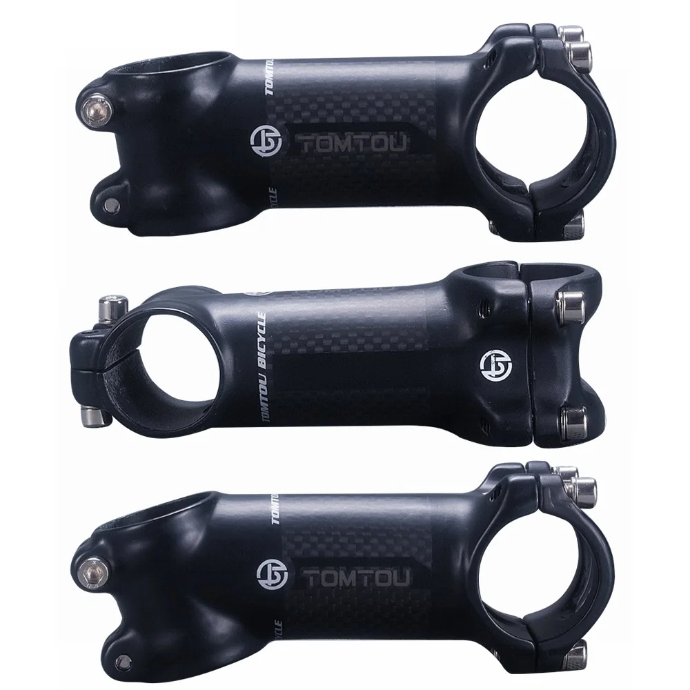 TOMTOU полный углеродного волокна велосипедные комплекты для руля дороги руль+ ломающийся ветер Подседельный штырь+ Детали руля велосипеда матовый черный-TX8T79