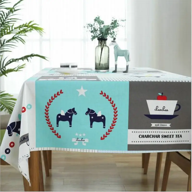 2018 New arrival north European type canvas cartoon print children