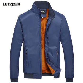 

Thick Jacket Male Overcoat Windproof Casual Solid Jackets Mens Outwear Windbreaker Coat Zipper Jaqueta Homme Brand Clothing 616