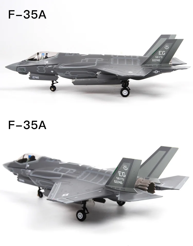 1/72 модель самолета USAF F-35A F35B F35C Lightning II Joint Strike Fighter литой металлический самолет модель игрушки для детей подарок