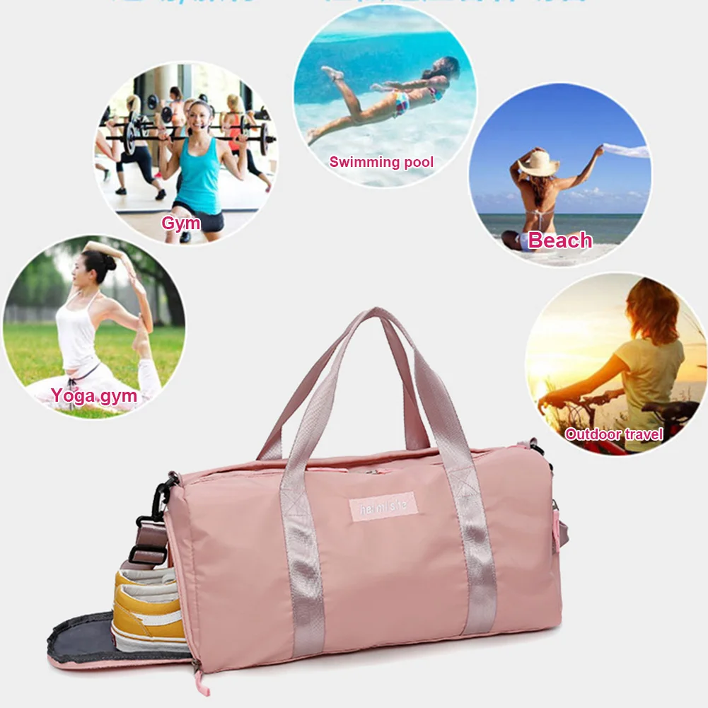 Для мужчин Gym Bag Single-сумка Для женщин Фитнес Путешествия Сумочка OutdoorDry и мокрой сепарации сумка Sac спортивная сумка Bolsa de Фитнес