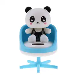 Солнечные Танцы кивая животного панда на стул модель любимая игрушка автомобиль украшение дома Украшения подарок синий