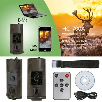 

HC700G HC700A 3g Hunting Trail Camera 16MP GPRS Photo Fall Night Vision Wildl Camera Hunter Infrared Scout Camera Chasse