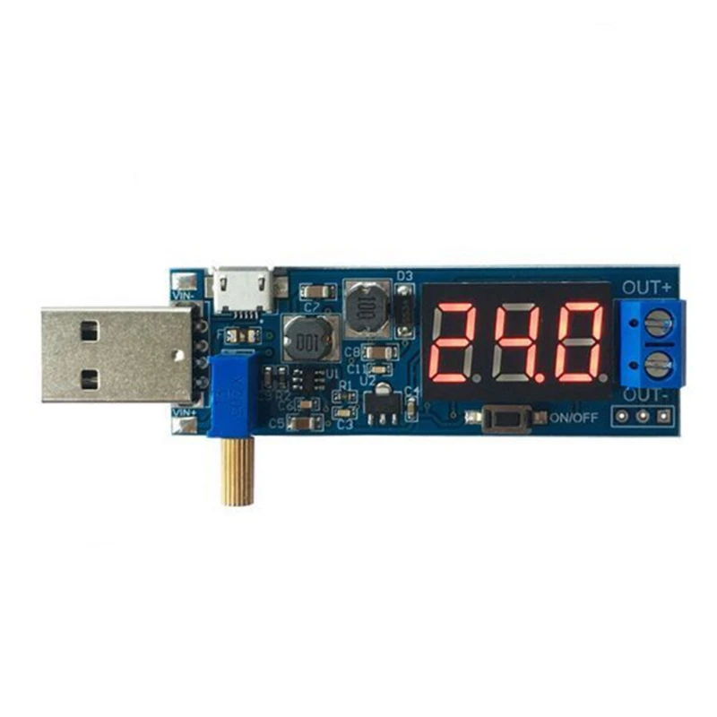 

DC-DC 5V to 3.5V / 12V USB Step UP / Down Power Supply Module Adjustable Boost Buck Converter Out DC 1.2V-24V
