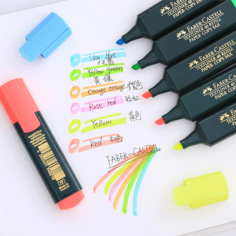 Faber Castell Textliner маркеры фломастер ручка 6 цветов/лот