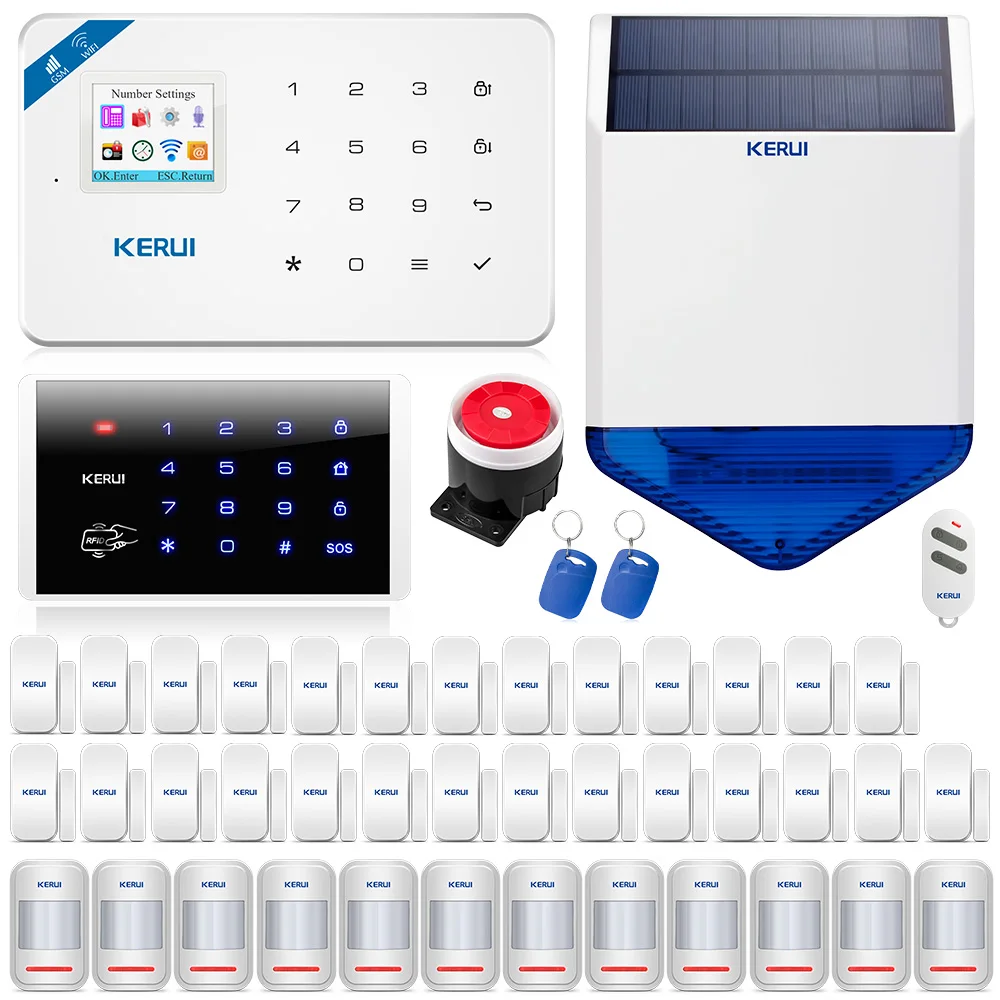 

KERUI W18 Android IOS App Wireless GSM alarm systems security home Smart Burglar Wifi Call Alarm System PIR Motion Sensor