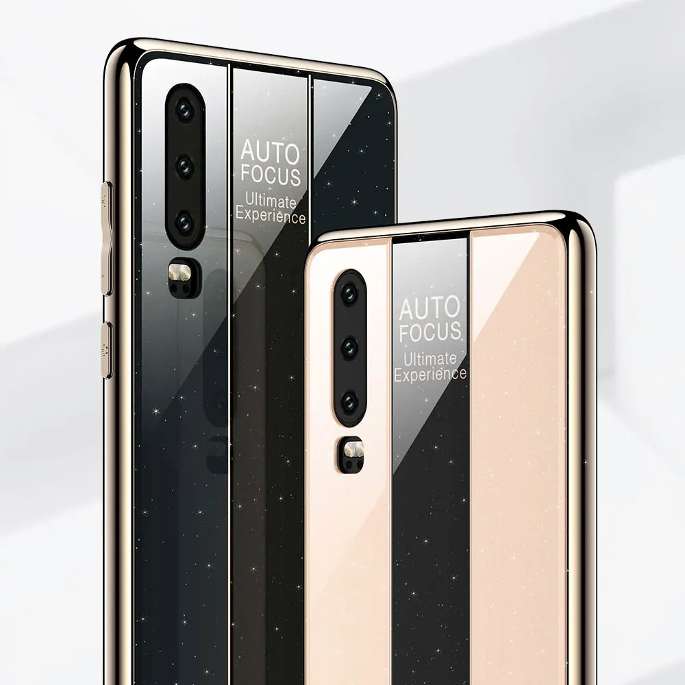 KISSCASE Luxury Glass Phone Case For Huawei Honor V20 8X 10 Lite MAX Sports Car Play V10 Note 10i Cover |