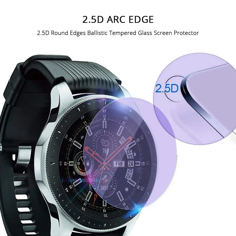 

For Samsung Galaxy Watch 42mm 46mm Tempered Glass Purple Light Screen Protector Protective Glass For Samsung Galaxy Watch Film