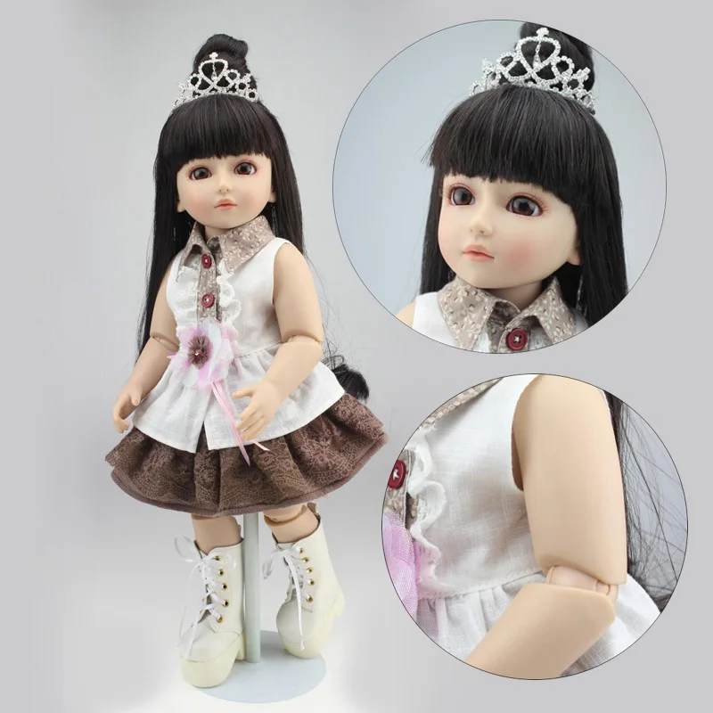 

NPK COLLECTION BJD Series Doll Reborn Babies Girl Full Vinyl Ball Jointed Dolls Real Handmade Realistic Baby Long Hair Princess