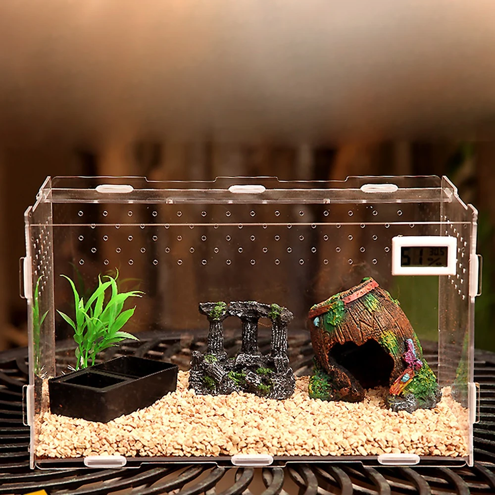 Reptile Terrarium, Tarantula Enclosure Acrylic Large Feeding Tarantula