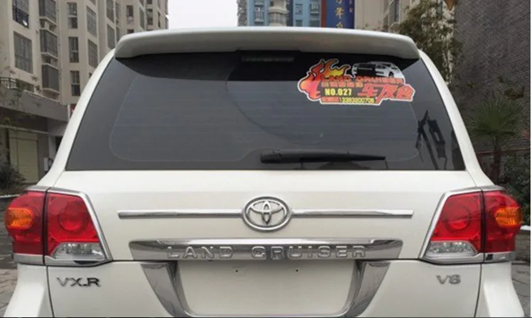 

For Land Cruiser LC200 Spoiler ABS Material Car Rear Wing Primer Color Rear wing For Toyota Land Cruiser small Spoiler2008-2018