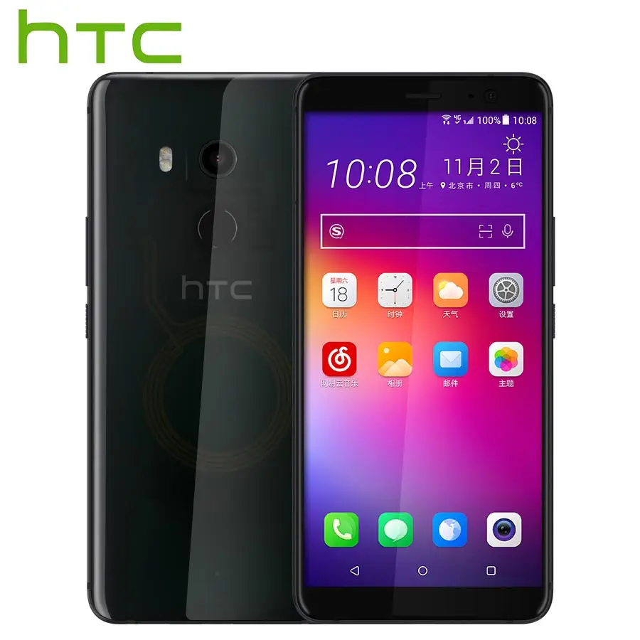 HK версия HTC U11 Plus U11+ 4G LTE мобильный телефон 6 ГБ ОЗУ 128 Гб ПЗУ 2160P Восьмиядерный 6,0 дюймов IP68 1440x2880P Android 8,0 - Цвет: Translucent Black