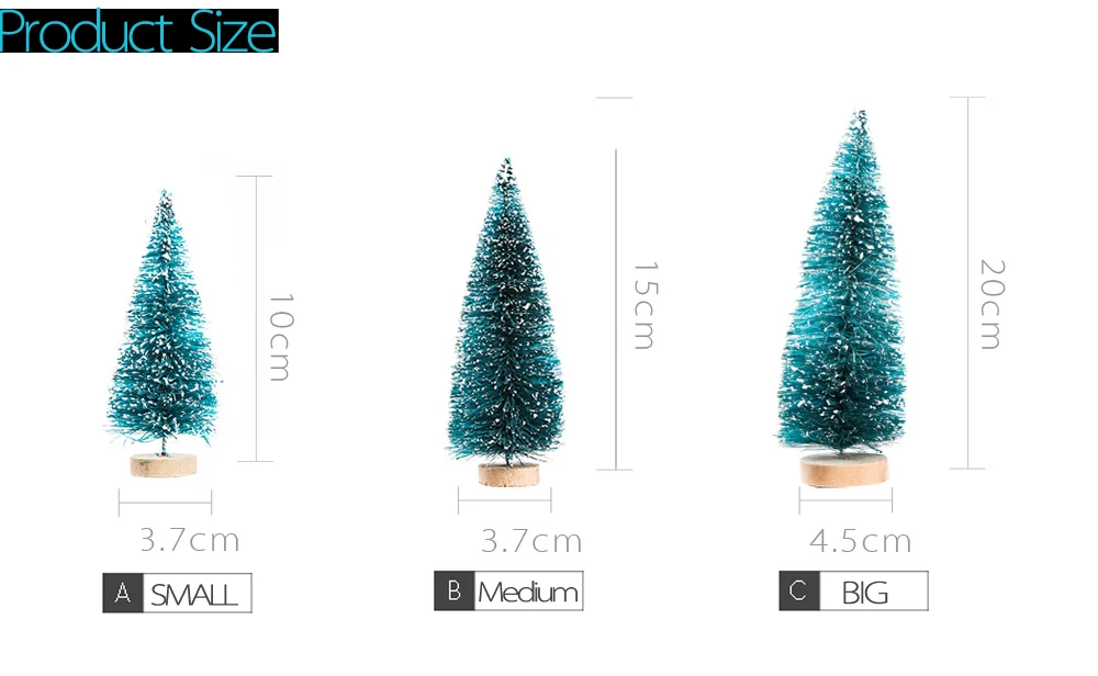 Mini Christmas Tree Sisal Silk Cedar Decoration Small Christmas Tree Blue Mini Tree