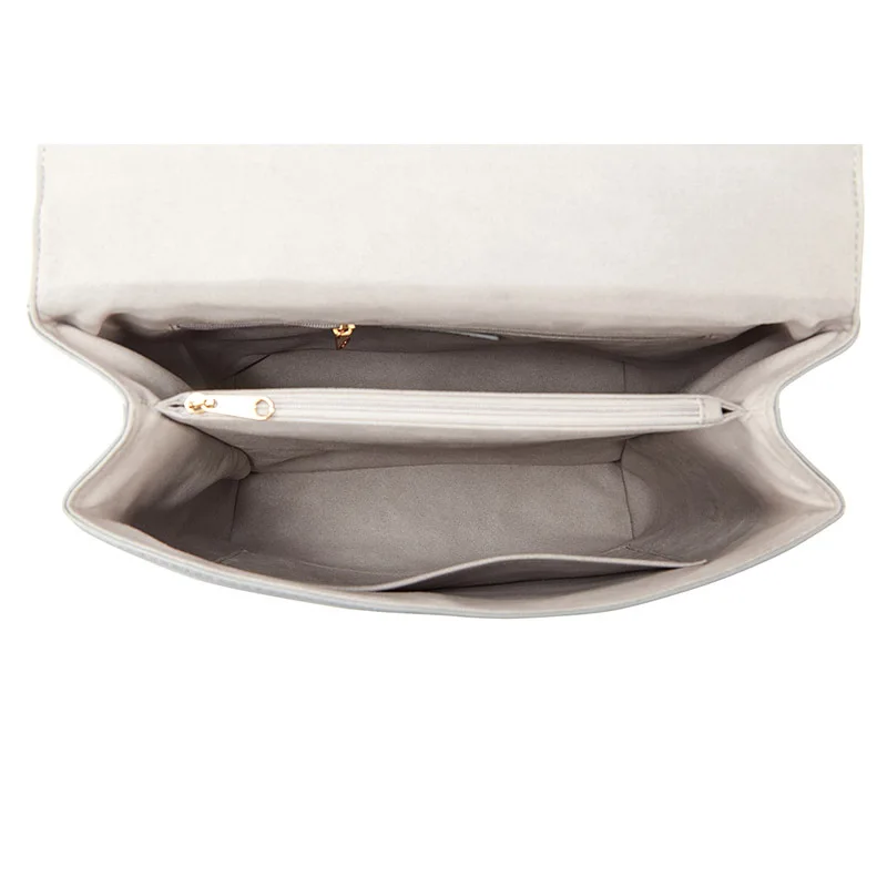 High quality soft Calfskin lychee pattern women leather handbags Elegant and elegant lock closure Square covered shoulder bag