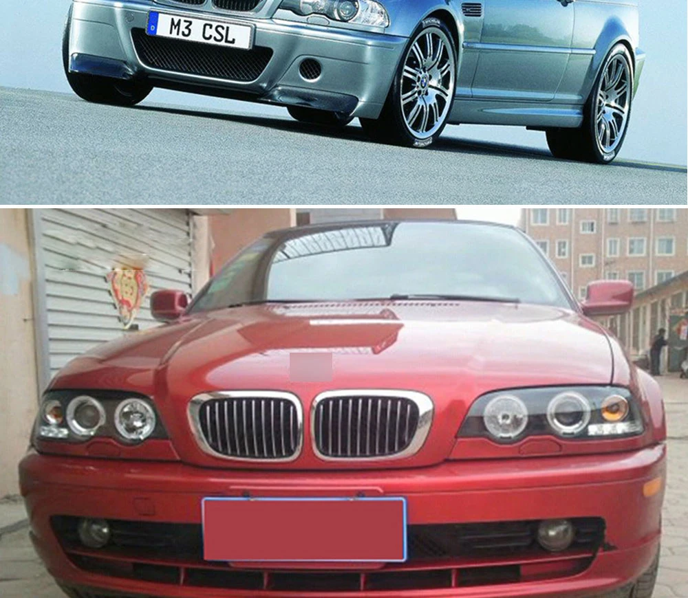 OUMIAO стайлинга автомобилей для BMW E46 фары 1998-2002 для E46 светодиодные ангельские глазки drl H7 Биксеноновая разрядная лампа высокой интенсивности для объектива ближнего и дальнего света