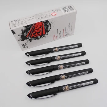 

[TrueColor] (4 Pieces/Lot) Classic Office School Supplies Black Liquid Gel Ink Pens 0.7mm For Writing Student Stationery E1521