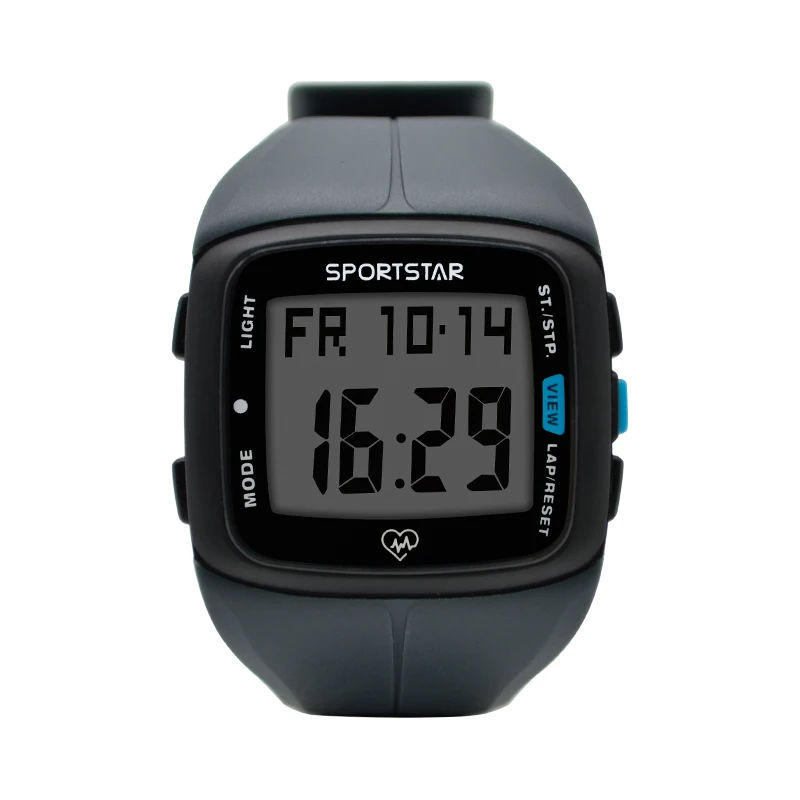 Sportstar Sport Monitor Heart Rate Without Chest Belt Smart Digital Watch Wristwatch With Steps Speed Calorie