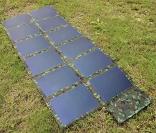 72W 18V Fodable Solar charger Amorphous Silicon Solar Panel For 12V Battery Charger Hin Film Solar Bag Waterproof High Quality