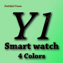 DHL 50 шт./лот Y1 Смарт-часы Круглый Nano SIM карты памяти с Whatsapp Facebook фитнес Бизнес Smartwatch для IOS apple android