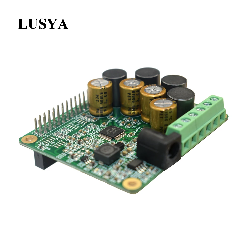 Lusya Raspberry Pi усилитель HIFI Плата расширения 25 Вт с AUX Совместимость 3 Model B 2B + A4