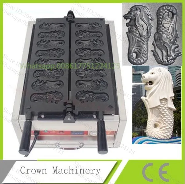 Вафельница в форме Merlion вафельница льва из Сингапур|oven plate|oven electricbakers heels |