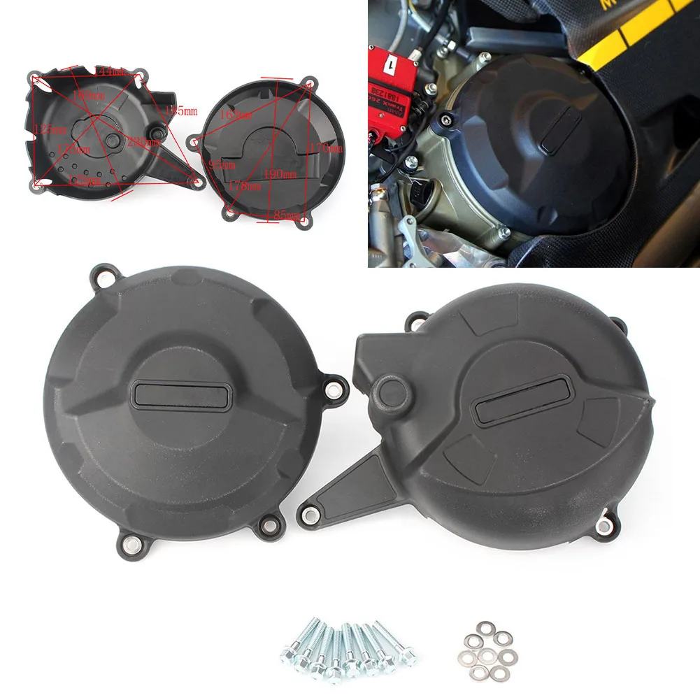 

Motorcycle Engine Case Alternator Generator Stator Guard Cover Protector Set for Ducati 959 Panigale 2016-2018 & 959 2016