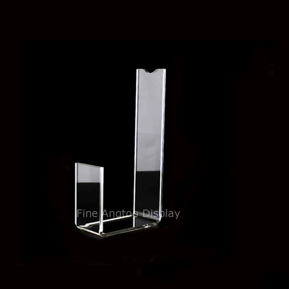 2pcs/lot Clear L-shape Acrylic Plastic Stand Shoe Rack Holder Retail Jewelry Display plastic pop price tag label signs card paper display frame plate holders frames in retail stores promotion