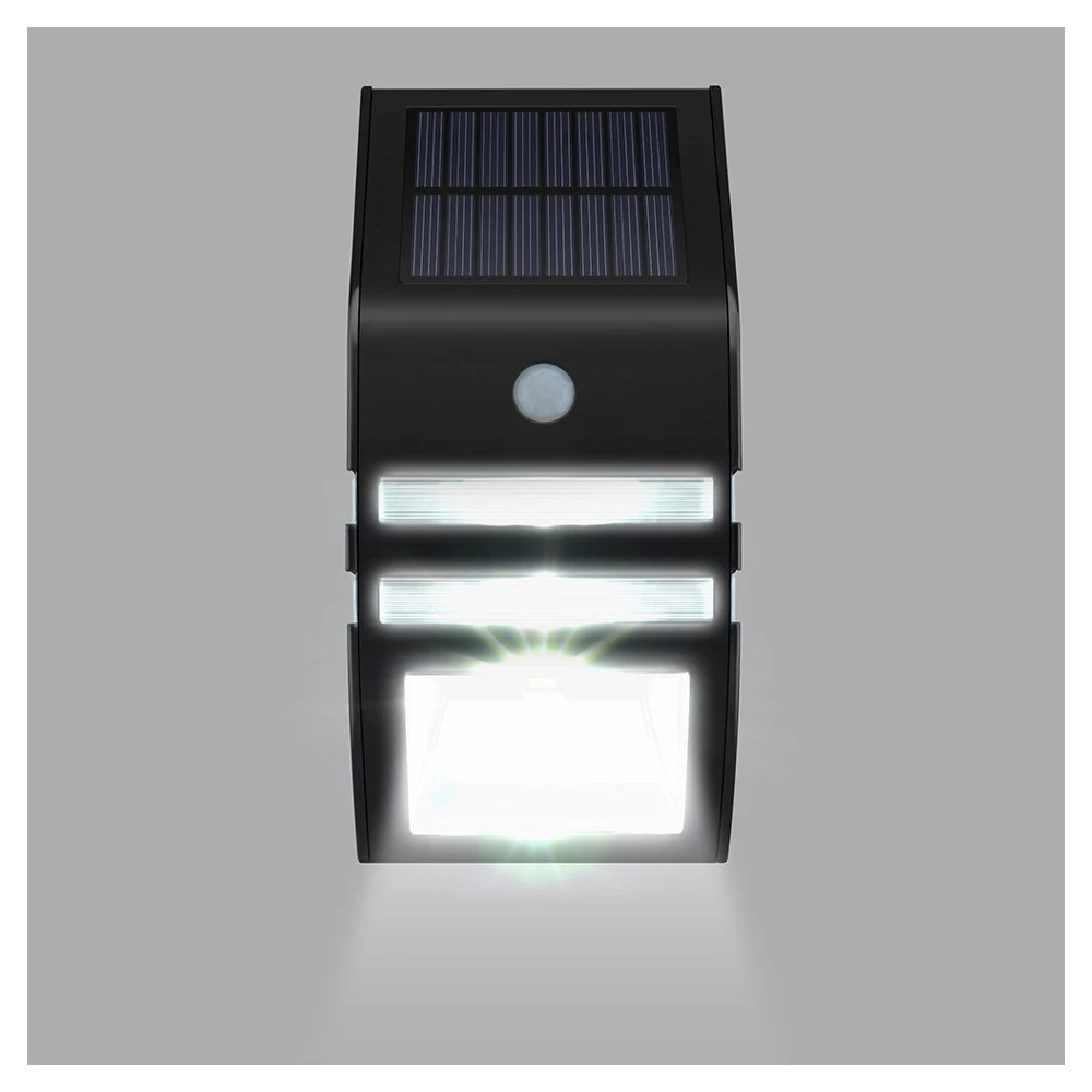 

Solar Wall LED Lamp 2 Pack Solar Lamp Outdoor Motion Detector Automatic Feed Solar Energy Ideal for stairs,terraces,garden